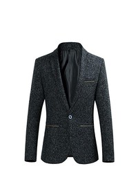 HZCX FASHION Autumn One Button Dress Blazer Male Business Jacket