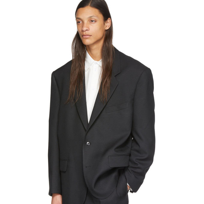 Random Identities Black 80s Blazer, $340 | SSENSE | Lookastic