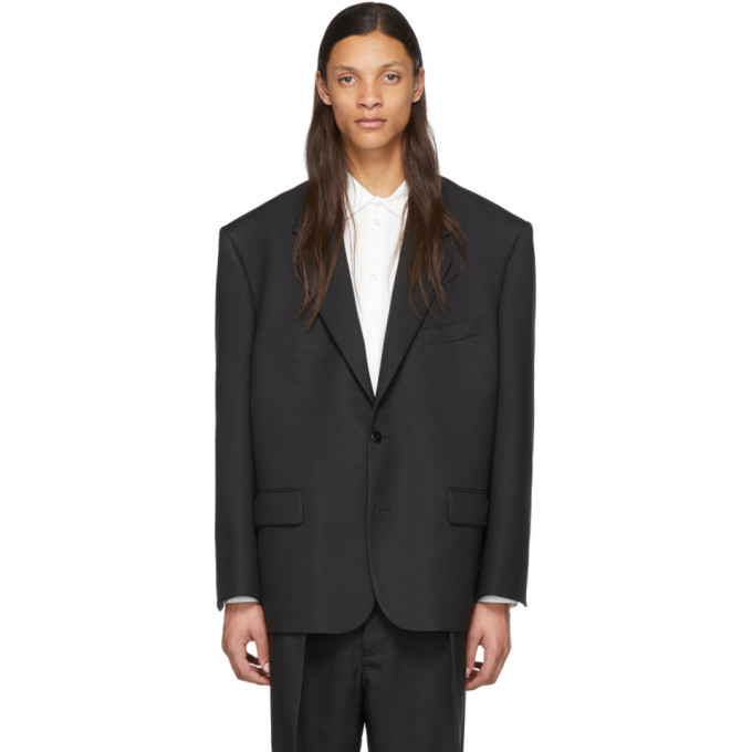 Random Identities Black 80s Blazer, $340 | SSENSE | Lookastic