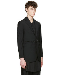 D.gnak By Kang.d Black Cut Out And Rings Blazer