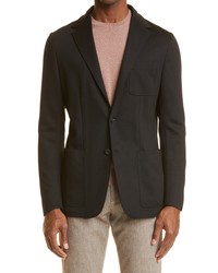 Canali Black Edition Wool Blend Cardigan At Nordstrom