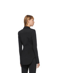 Alexander Wang Black Fitted Pointed Collar Shirt