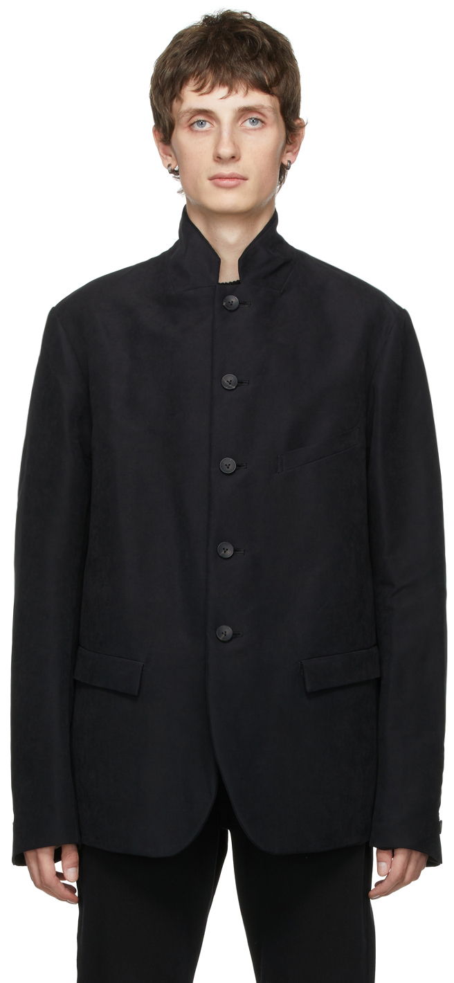 The Viridi-anne Black Moleskin Blazer, $1,080 | SSENSE | Lookastic