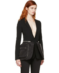 Givenchy Black Oversized Pocket Blazer