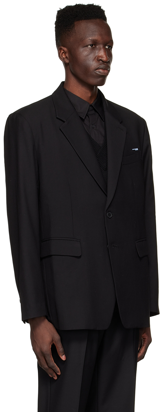 Chemist Creations Black Polyester Blazer, $255 | SSENSE | Lookastic