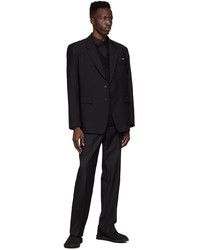 Chemist Creations Black Polyester Blazer