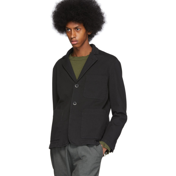 Barena Black Refada Overshirt Blazer, $209 | SSENSE | Lookastic.com