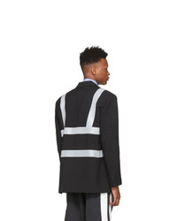 Vetements Black Reflector Tailored Jacket