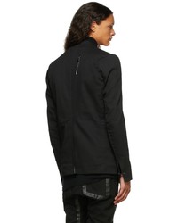 Boris Bidjan Saberi Black Resin Dyed Suit2 Blazer