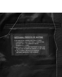 Maison Margiela Black Slim Fit Basting Stitched Wool Blend Blazer