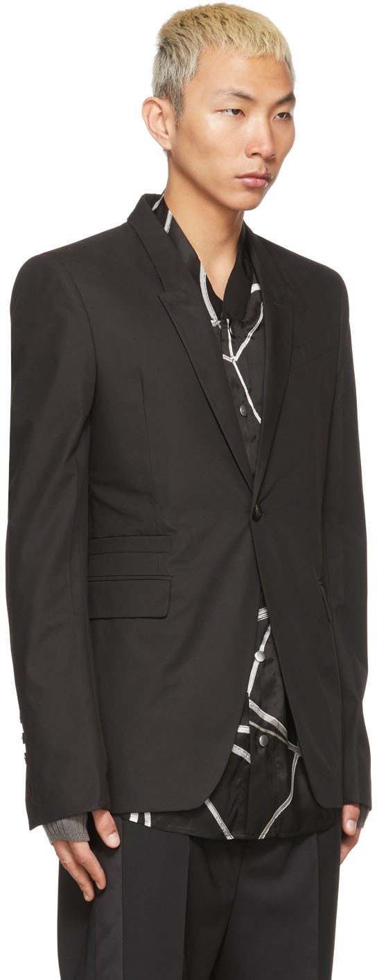 Rick Owens Black Soft Blazer, $1,925 | SSENSE | Lookastic