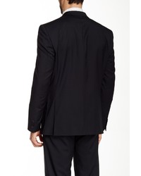 Vince Camuto Black Two Button Notch Lapel Wool Suit Separates Jacket