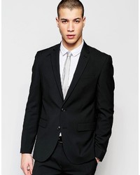 Asos Brand Skinny Suit Jacket With Stretch In Black