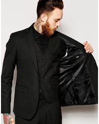 Asos Brand Slim Fit Suit Jacket In Black