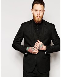 Asos Brand Slim Fit Suit Jacket In Black
