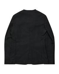 Black Comme Des Garçons Button Embellished Flap Pockets Blazer