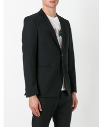Ps By Paul Smith Button Up Classic Blazer Black