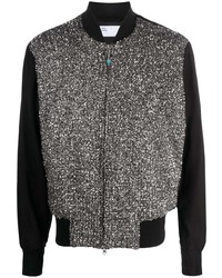 4SDESIGNS Chainmail Detail Bomber Jacket
