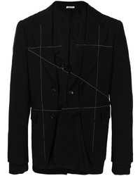 Comme Des Garcons Homme Plus Comme Des Garons Homme Plus Contrast Stitch Single Breasted Blazer