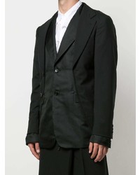 Comme Des Garcons Homme Plus Comme Des Garons Homme Plus Layered Single Breasted Blazer