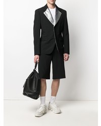 Comme Des Garcons Homme Plus Comme Des Garons Homme Plus Single Breasted Metallic Lapel Blazer