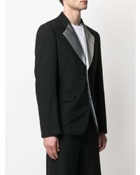 Comme Des Garcons Homme Plus Comme Des Garons Homme Plus Single Breasted Metallic Lapel Blazer