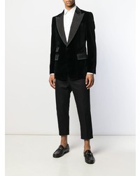 Dolce & Gabbana Contrast Lapel Blazer Jacket