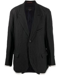 Ziggy Chen Contrast Single Breasted Blazer