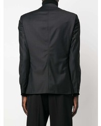 Karl Lagerfeld Contrast Trim Single Breasted Blazer