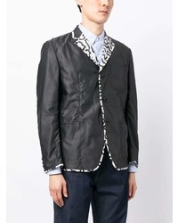 Junya Watanabe MAN Contrasting Trim Buttoned Blazer