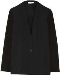 Helmut Lang Crepe And Stretch Twill Blazer