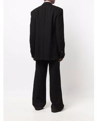 Ann Demeulemeester Crepe Button Up Draped Strap Jacket