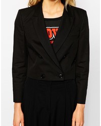 Love Moschino Cropped Double Breasted Blazer