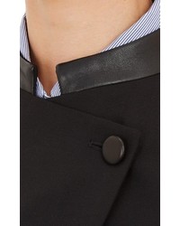 Band Of Outsiders Cropped Double Breasted Jacket Black