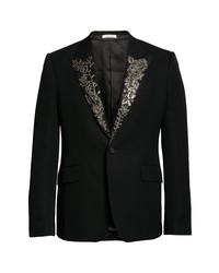 Alexander McQueen Embellished Wool Tuxedo Jacket