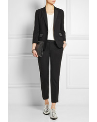 Band Of Outsiders Faille Trimmed Wool Piqu Blazer