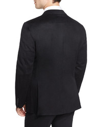 Armani Collezioni G Line Cashmere Two Button Jacket Black