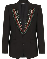 Dolce & Gabbana Gemstone Embellished Tailored Blazer