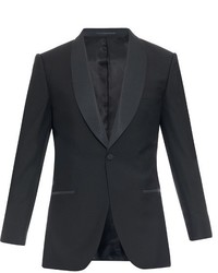 Gieves Hawkes Shawl Collar Wool And Mohair Blend Blazer