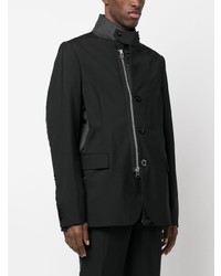 Sacai High Neck Panelled Blazer Jacket