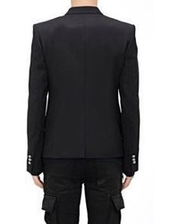 Balmain Hopsack Tuxedo Jacket Black