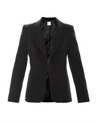 L'Agence Linen Satin Tailored Jacket