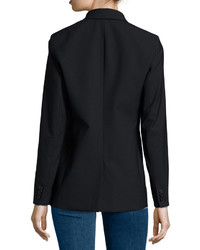 Veronica Beard Long Lean Blazer Jacket Black