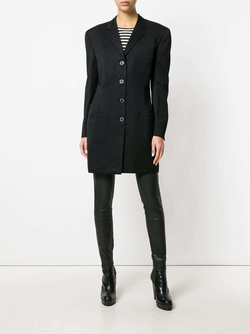 Versace Vintage Mid Length Blazer, $1,035 | farfetch.com | Lookastic