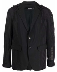 DSQUARED2 Notched Lapels Single Breasted Blazer