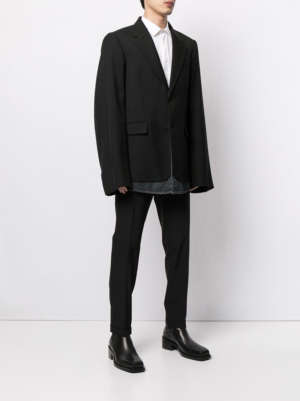 Balenciaga Oversized Layered Blazer, $2,023 | farfetch.com | Lookastic