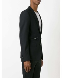 Givenchy Oversized Zip Detail Blazer