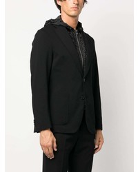 BOSS Panelled Zip Up Single Breasted Blazer