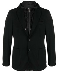 BOSS Panelled Zip Up Single Breasted Blazer