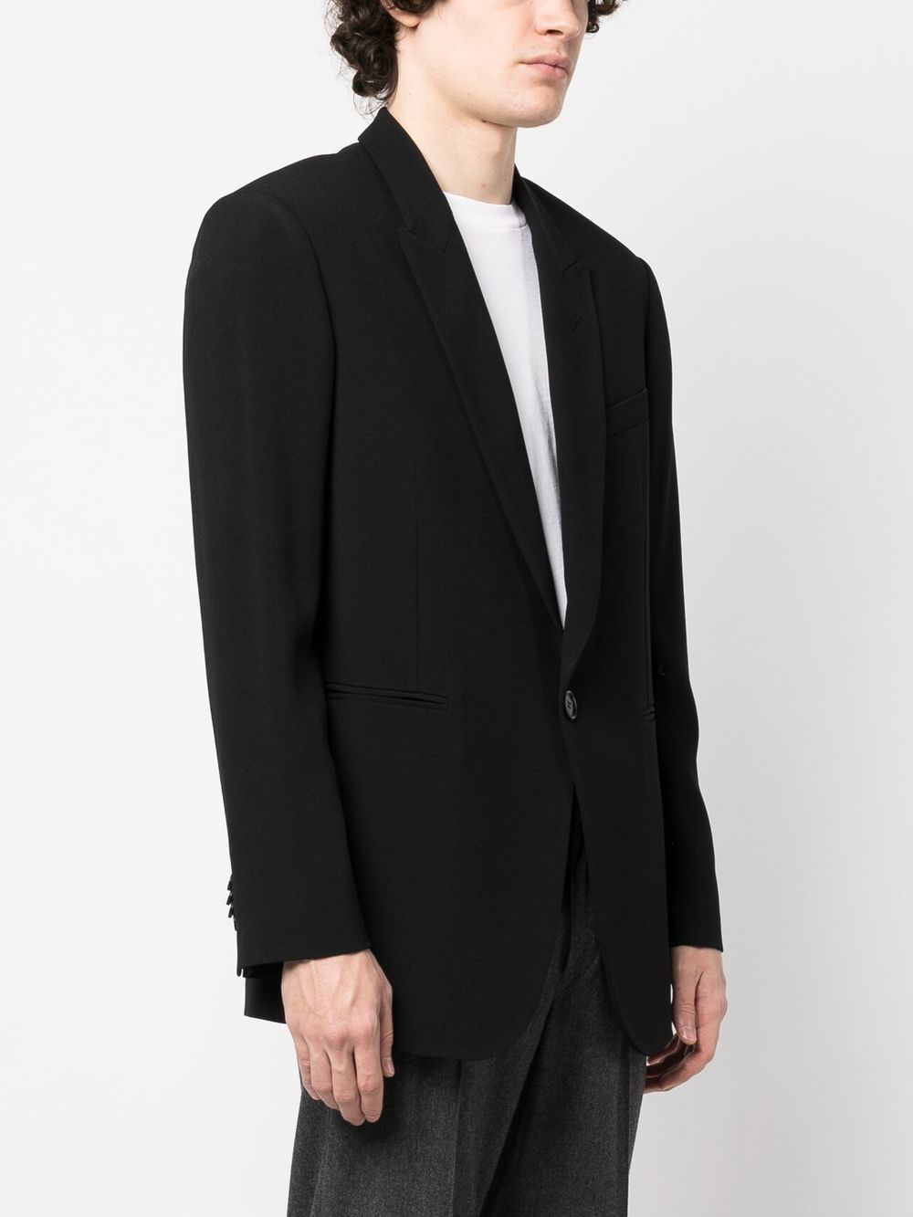 Aspesi Peak Lapel Single Breasted Blazer, $1,373 | farfetch.com | Lookastic